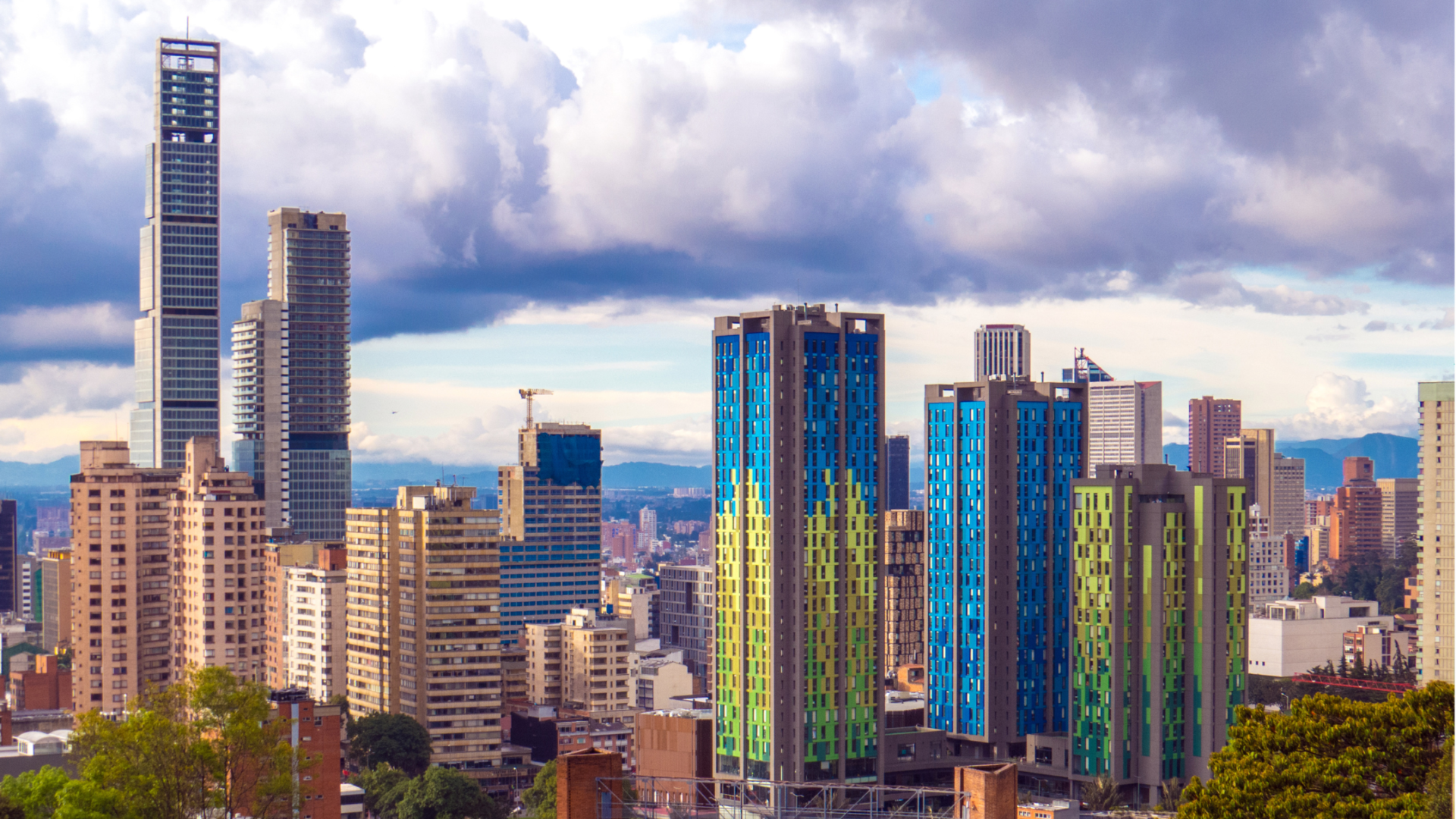 Panoramic view of Bogota - Colombia