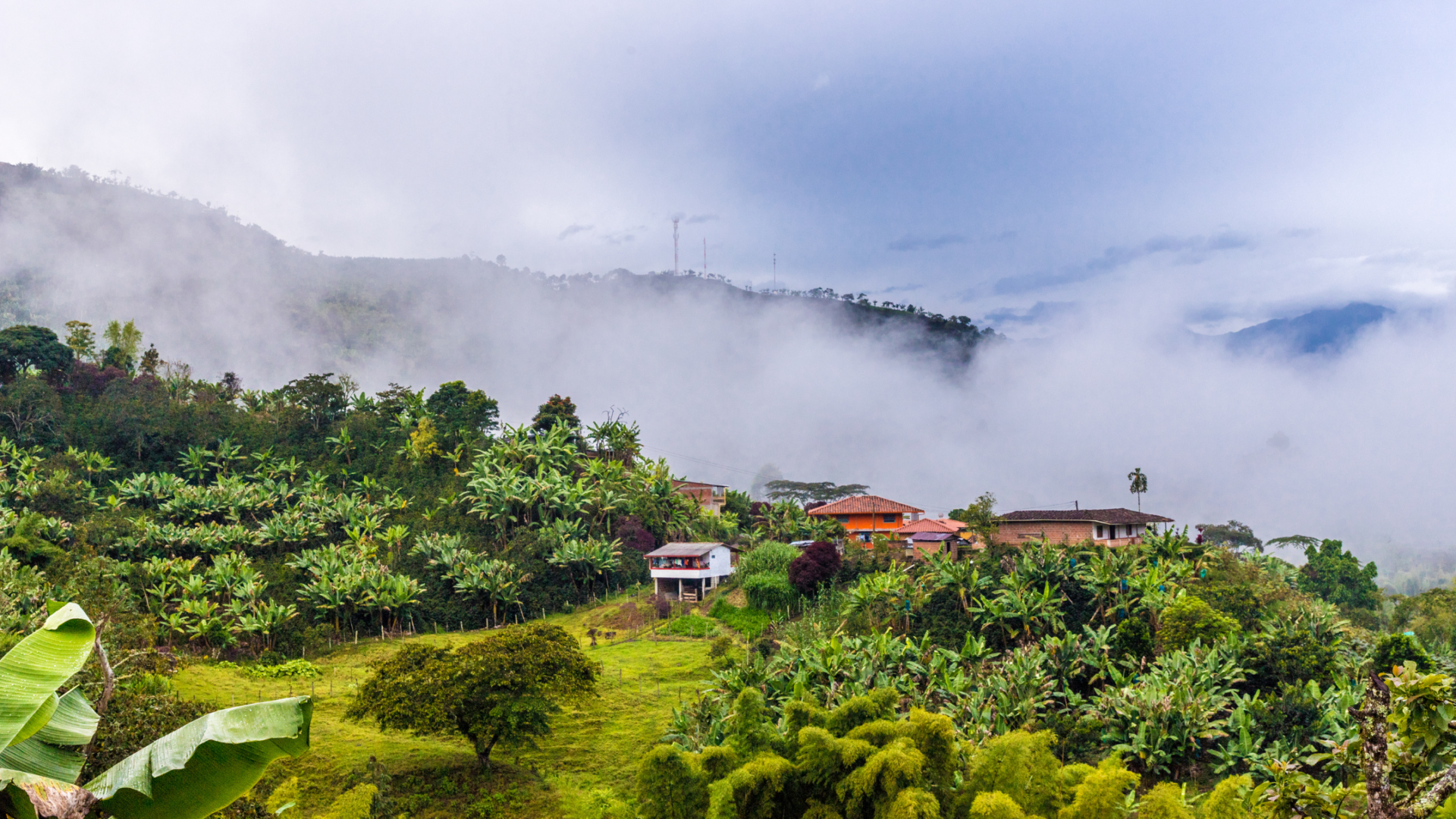 Overlooking the village of Jardin, Colombia