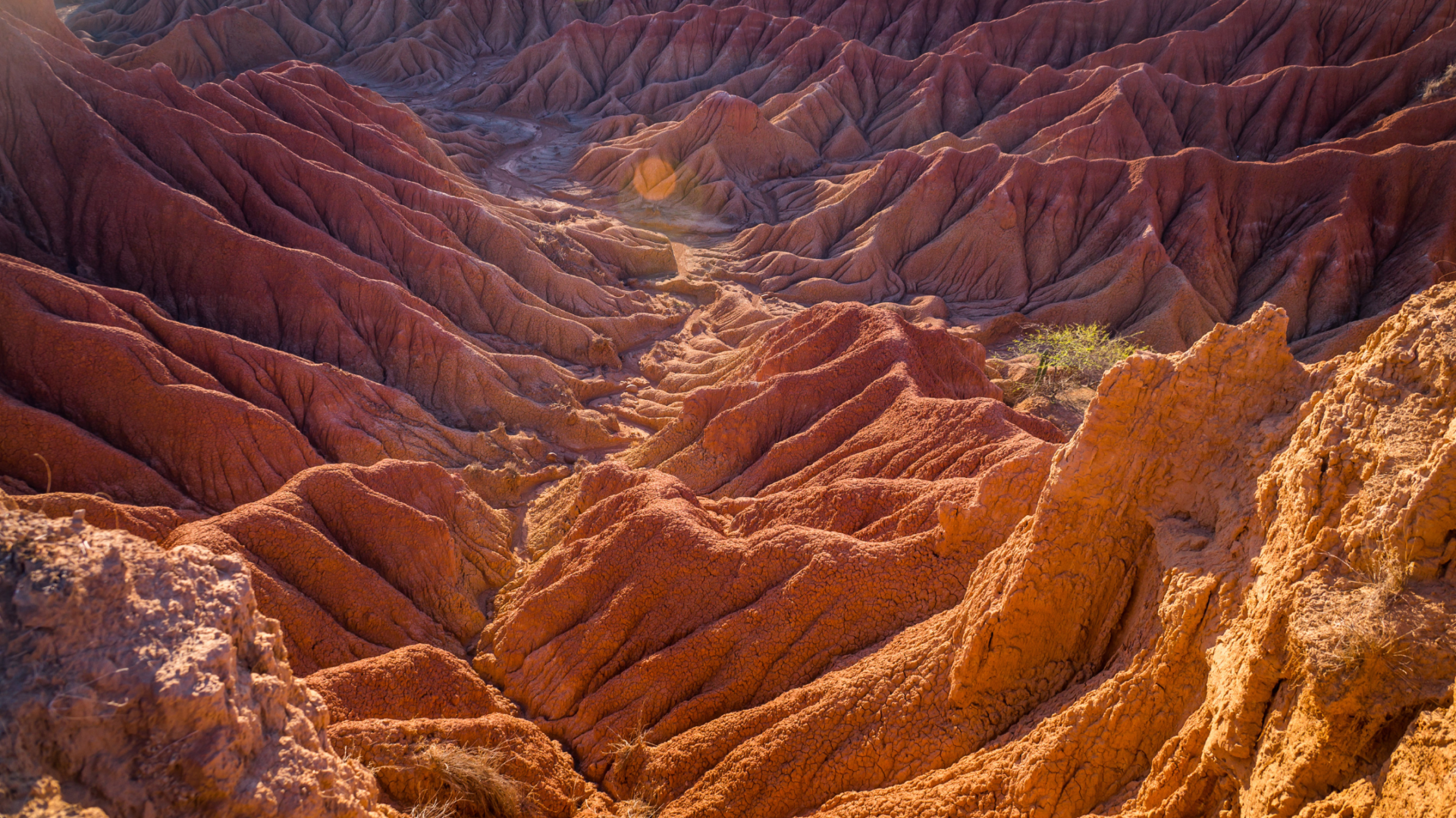 Red hills of Tatacoa Desert in Huila, Colombia