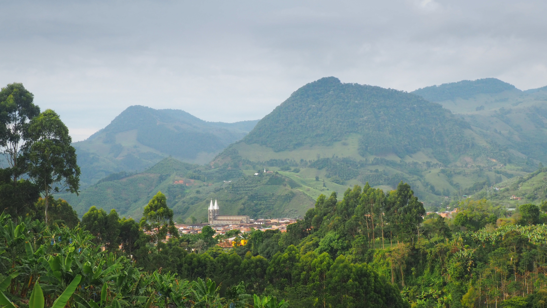 Overlooking the village of Jardin, Colombia (2)